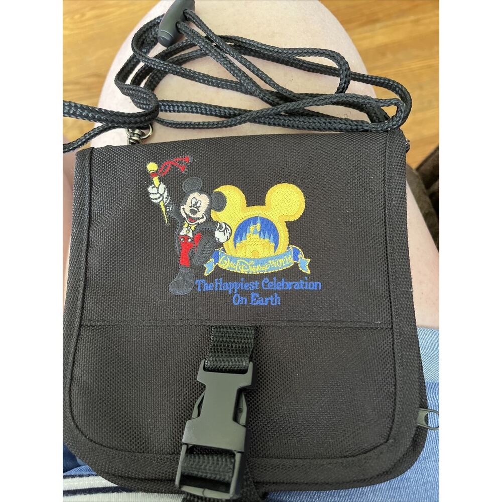 Walt Disney World Disney Parks Embroidered Crossbody Organizer Bag Purse